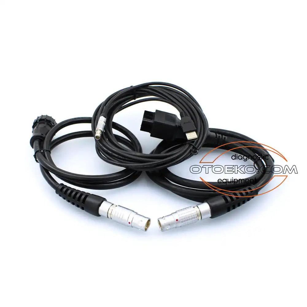 طقم كابلات جهاز فحص الشاحنات DAF VCI-560 (Paccar DAVIE) الكامل (كابل OBD2 + كابل 16 دبوس دائري + كابل USB) - 8